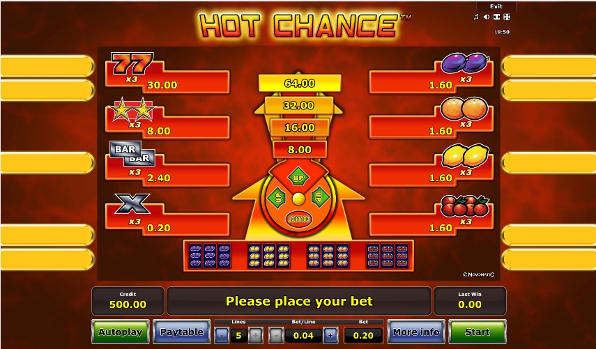 hot chance slot machine detail image 0