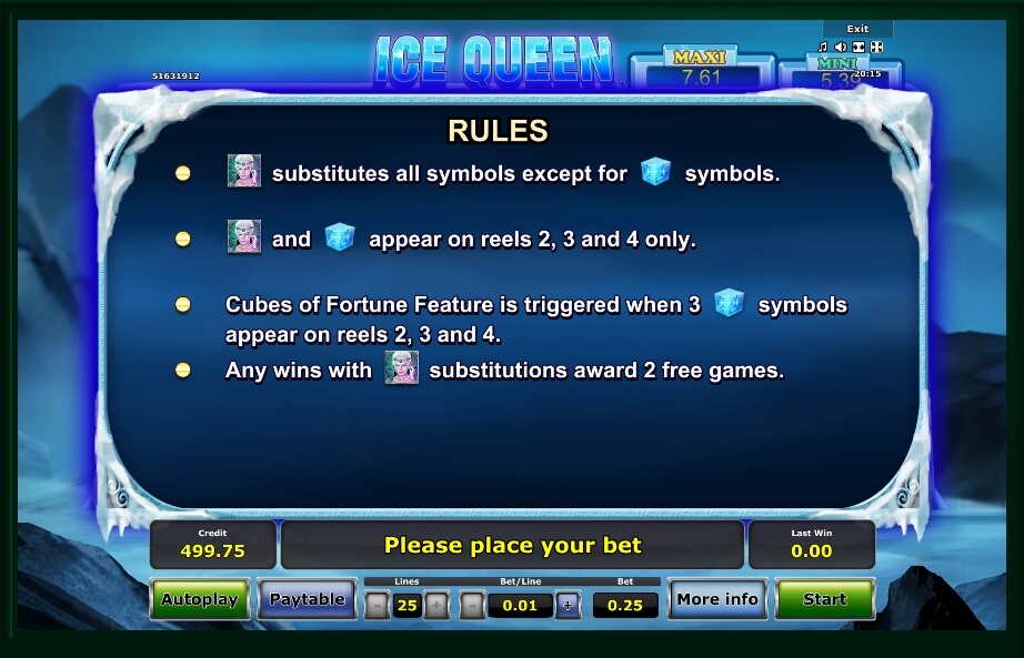ice queen slot machine detail image 3