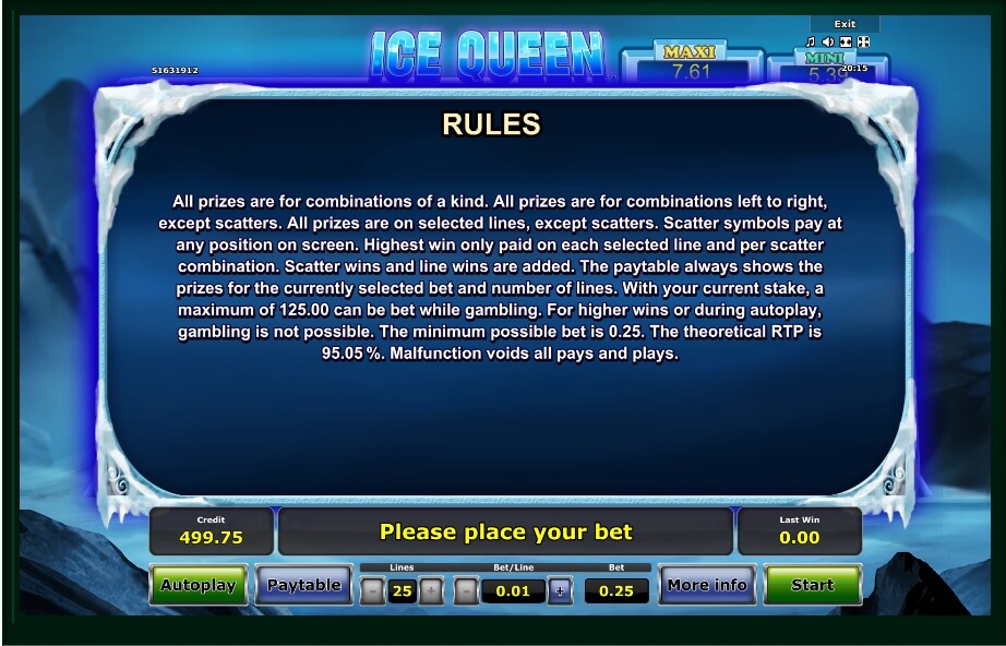 ice queen slot machine detail image 0