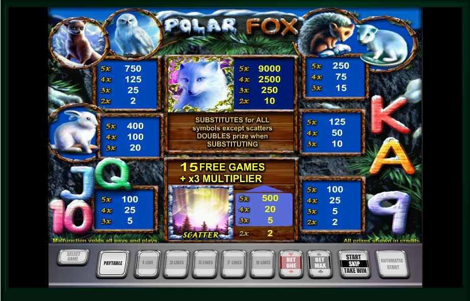 polar fox slot machine detail image 0