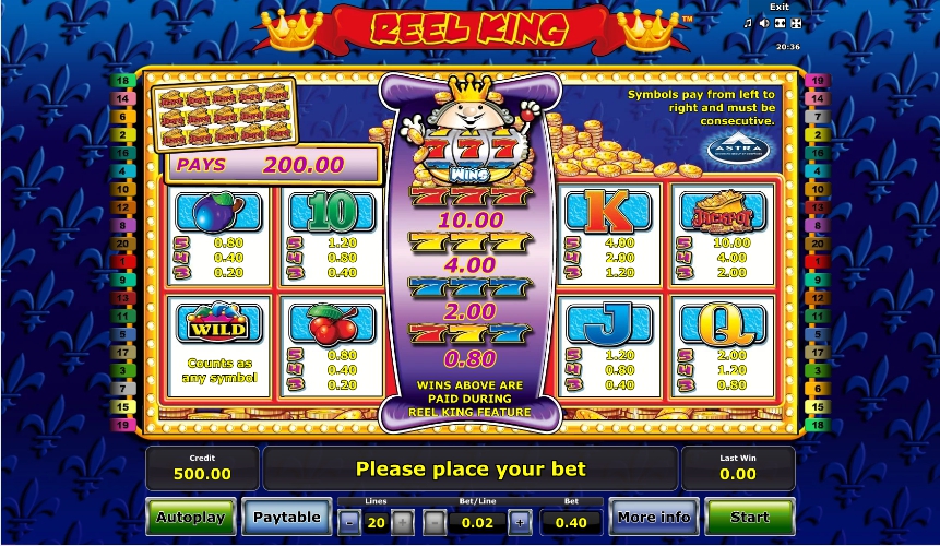 reel king slot machine detail image 0