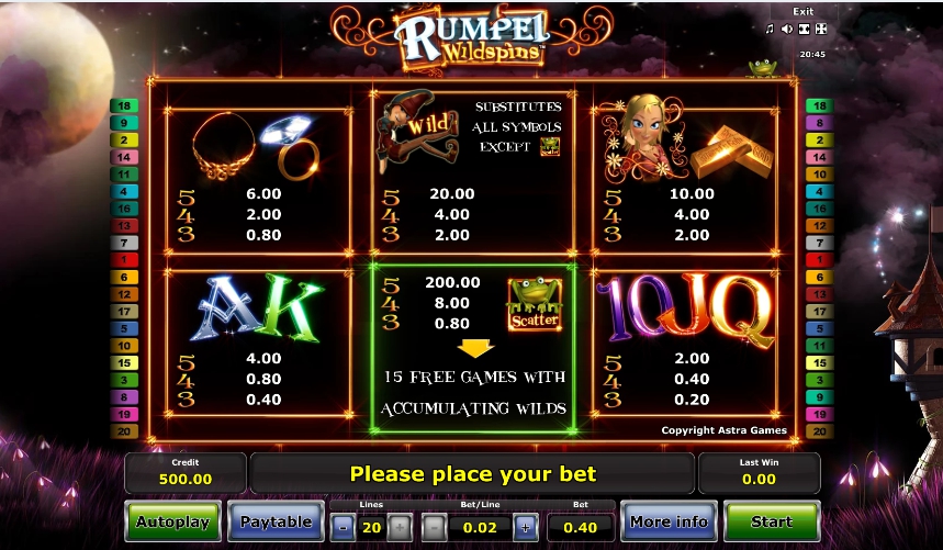 rumpel wildspins slot machine detail image 0