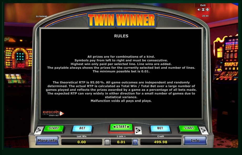 twin winner slot machine detail image 0