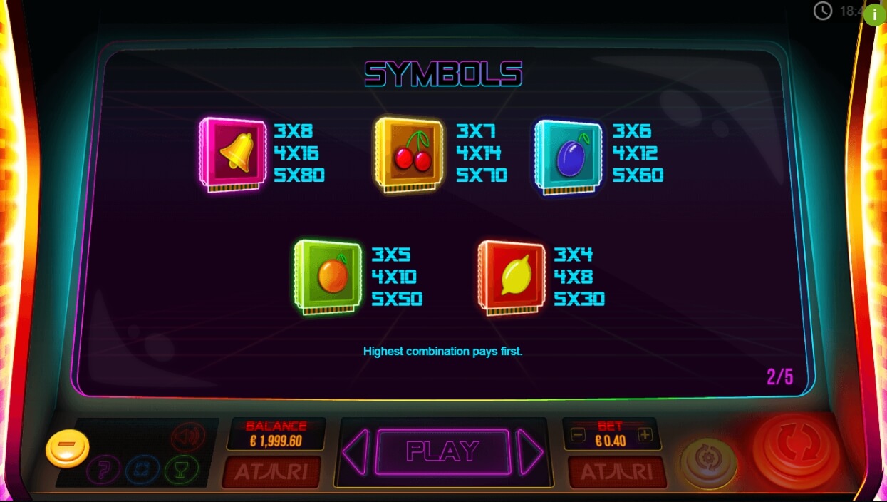 atari pong slot machine detail image 3