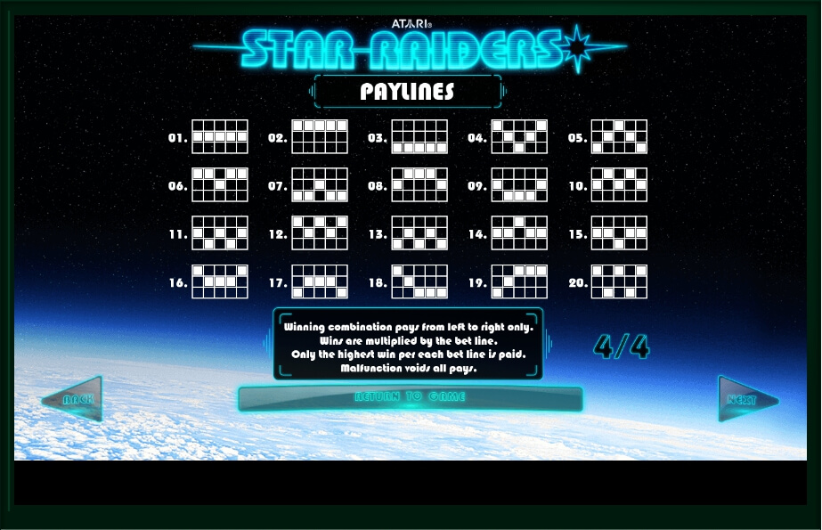 star raiders slot machine detail image 0