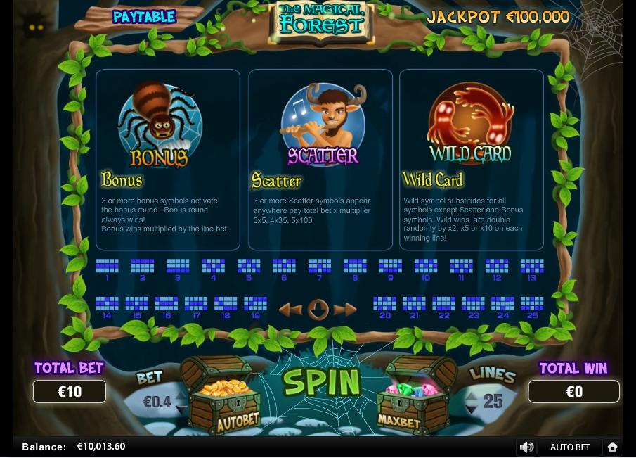 the magical forest slot machine detail image 0