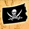 flag merry roger - pirates treasure hunt