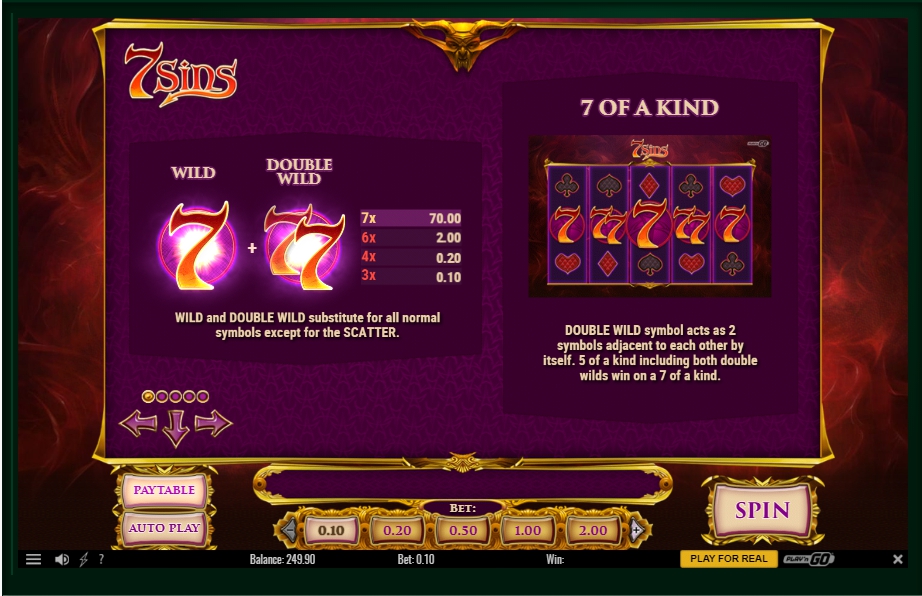 7 sins slot machine detail image 4