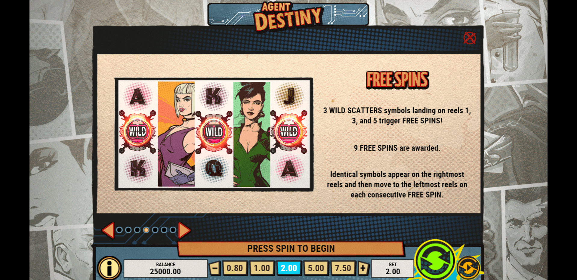 agent destiny slot machine detail image 3