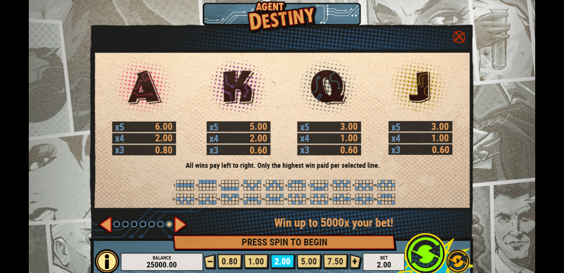 agent destiny slot machine detail image 6