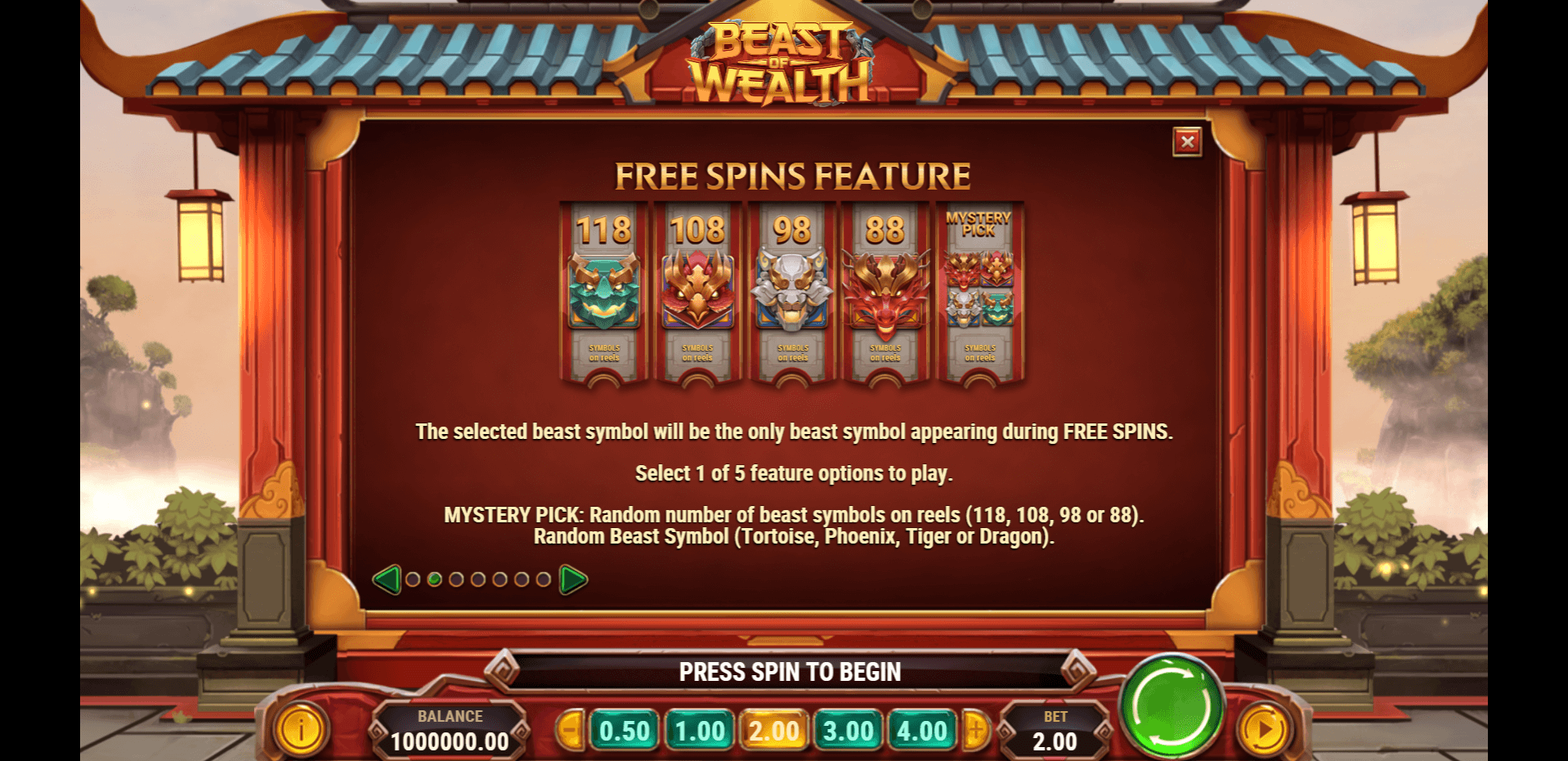 beast of wealth slot machine detail image 1