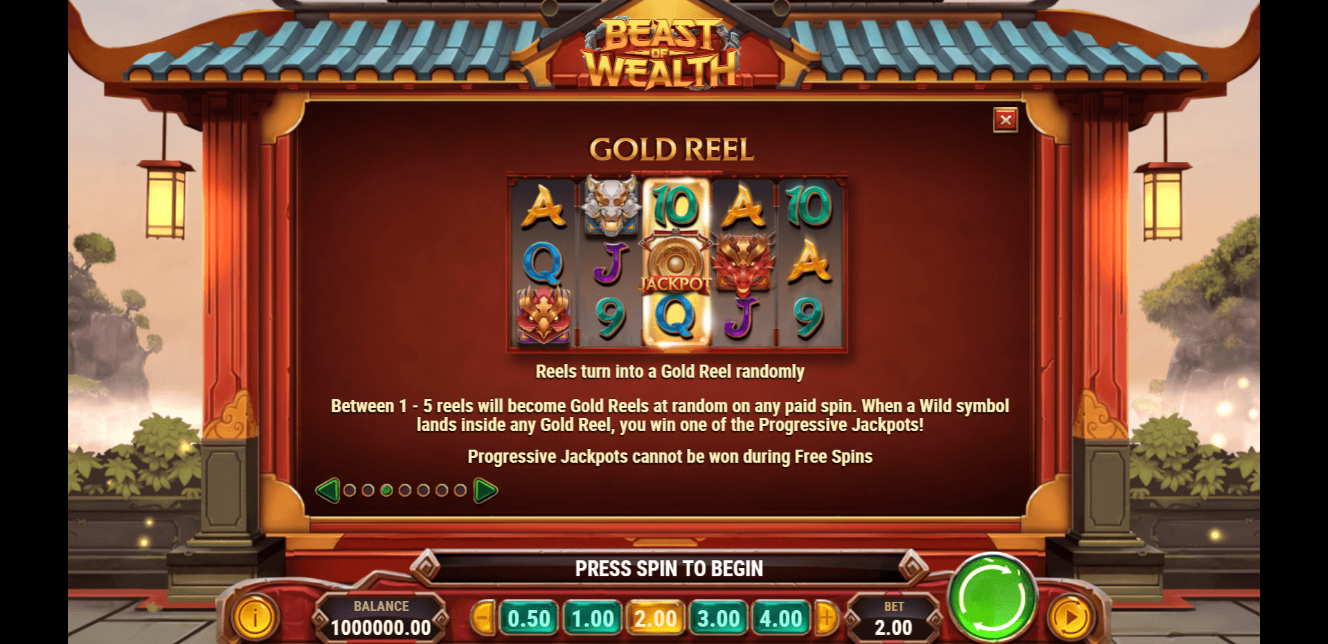 beast of wealth slot machine detail image 2