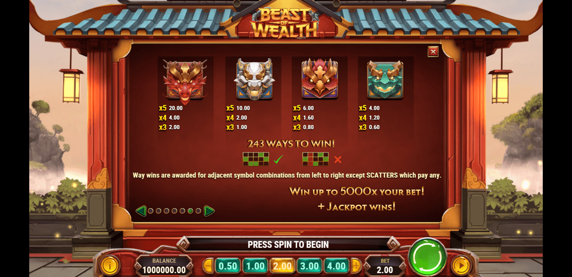 beast of wealth slot machine detail image 6
