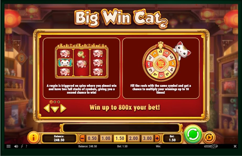 big win cat slot machine detail image 2