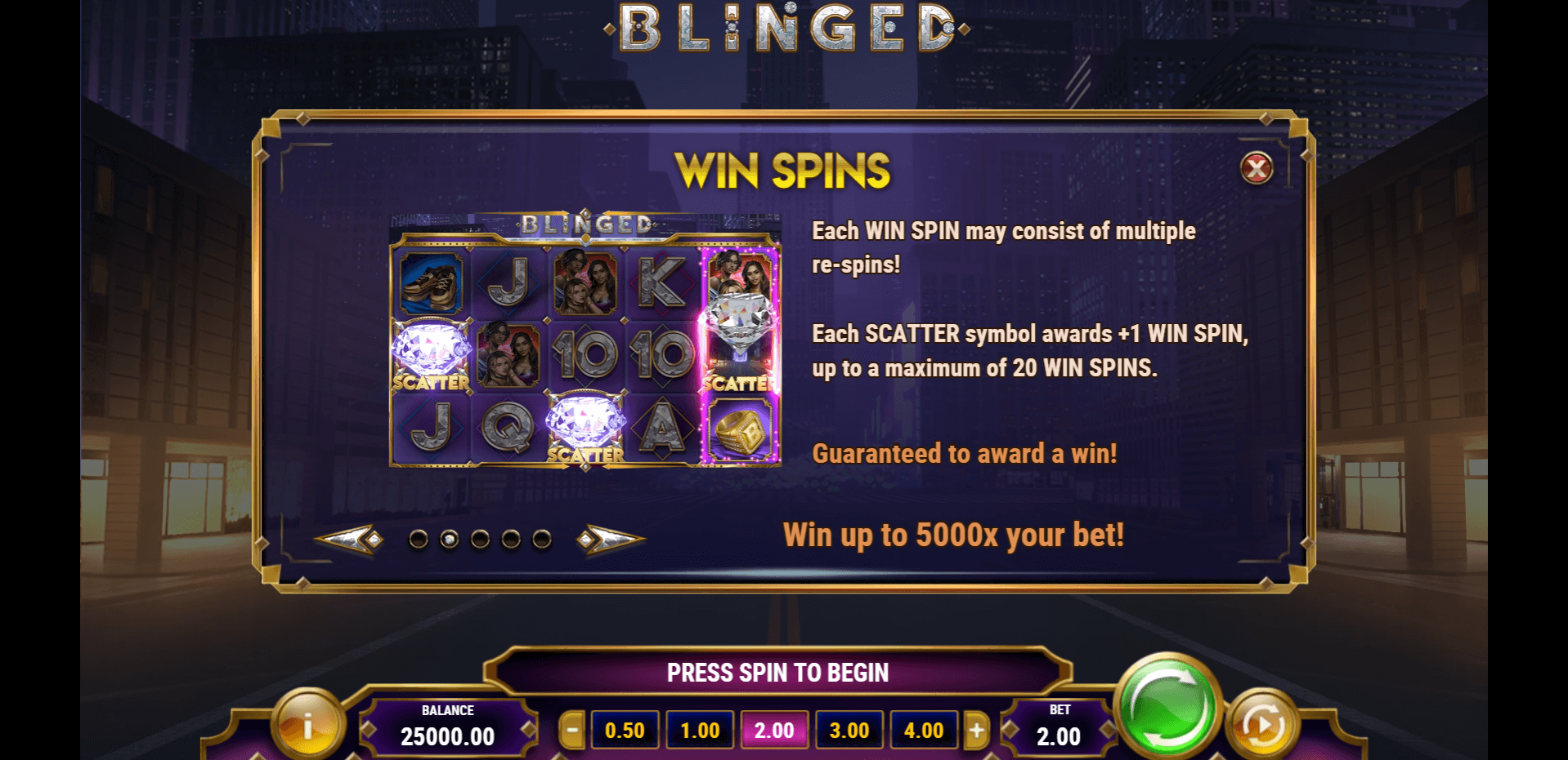blinged slot machine detail image 1