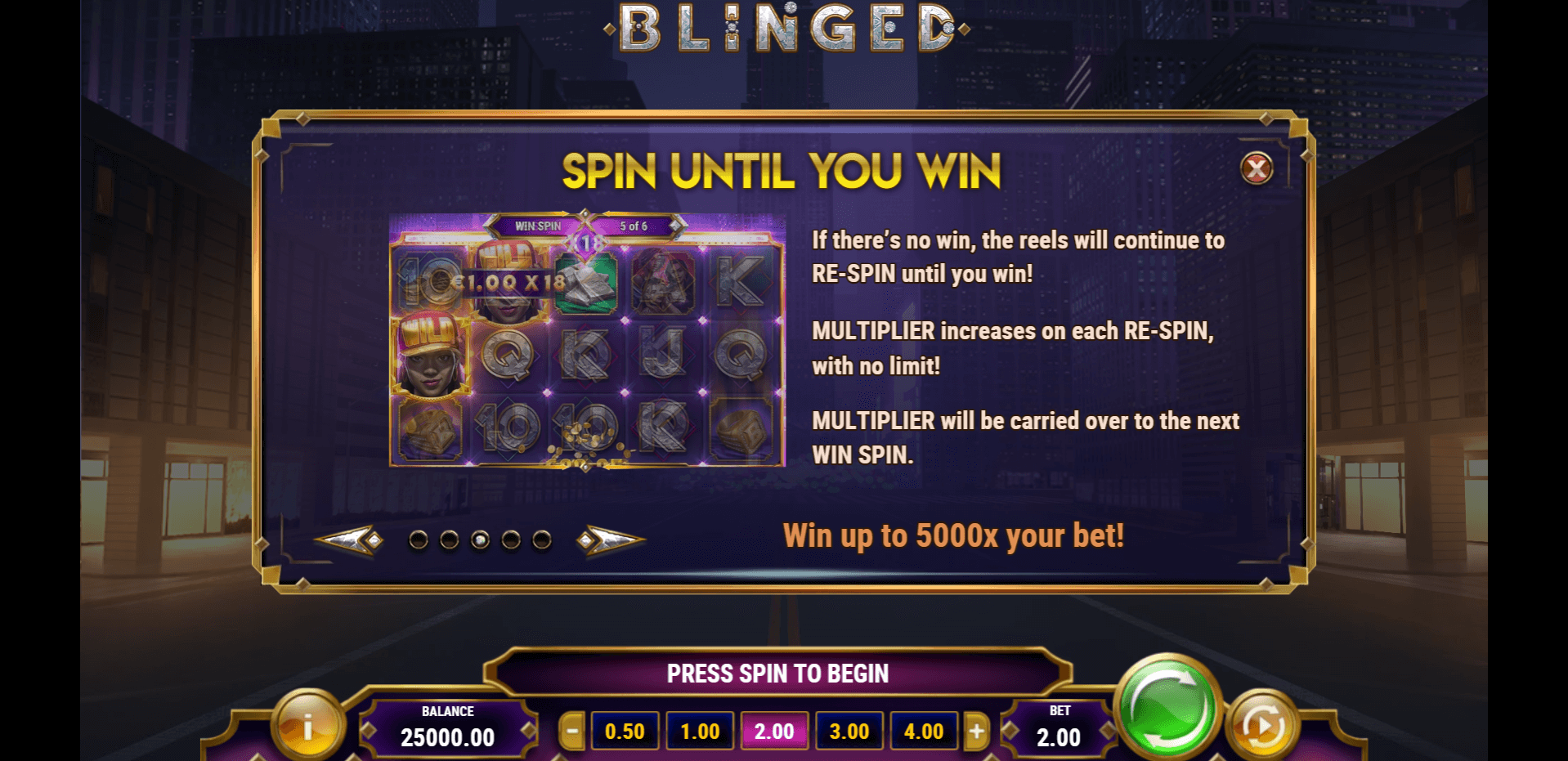 blinged slot machine detail image 2