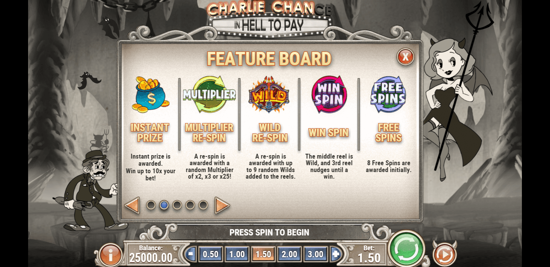 charlie chance slot machine detail image 4