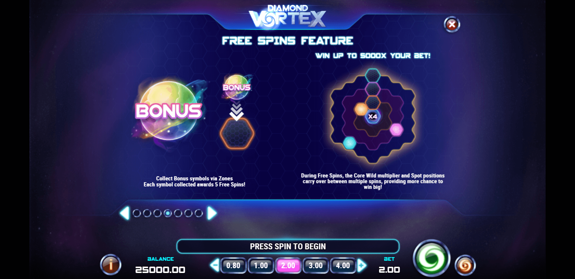 diamond vortex slot machine detail image 3