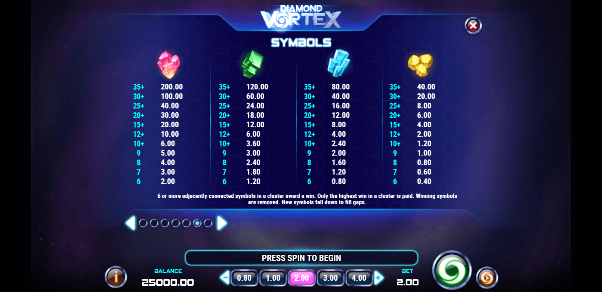 diamond vortex slot machine detail image 5