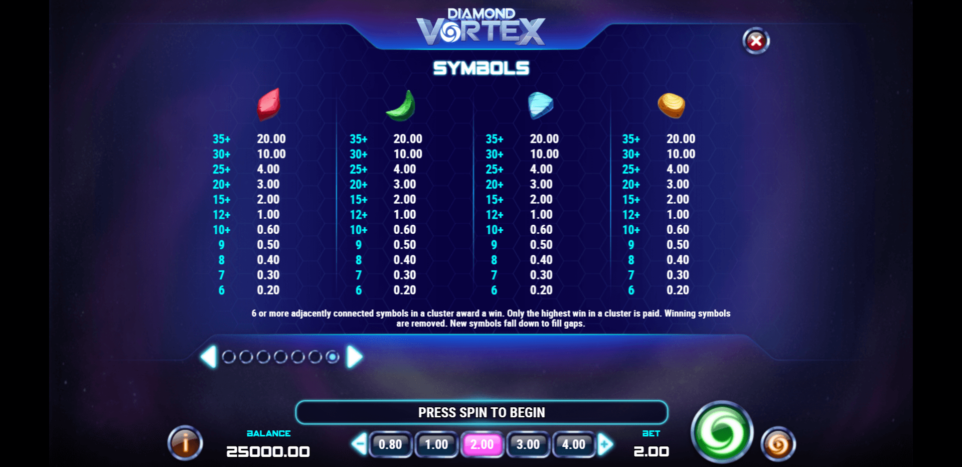 diamond vortex slot machine detail image 6