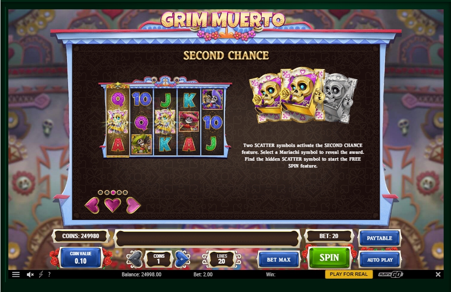 grim muerto slot machine detail image 2