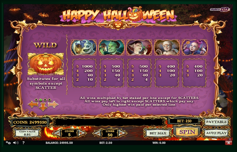 happy halloween slot machine detail image 2