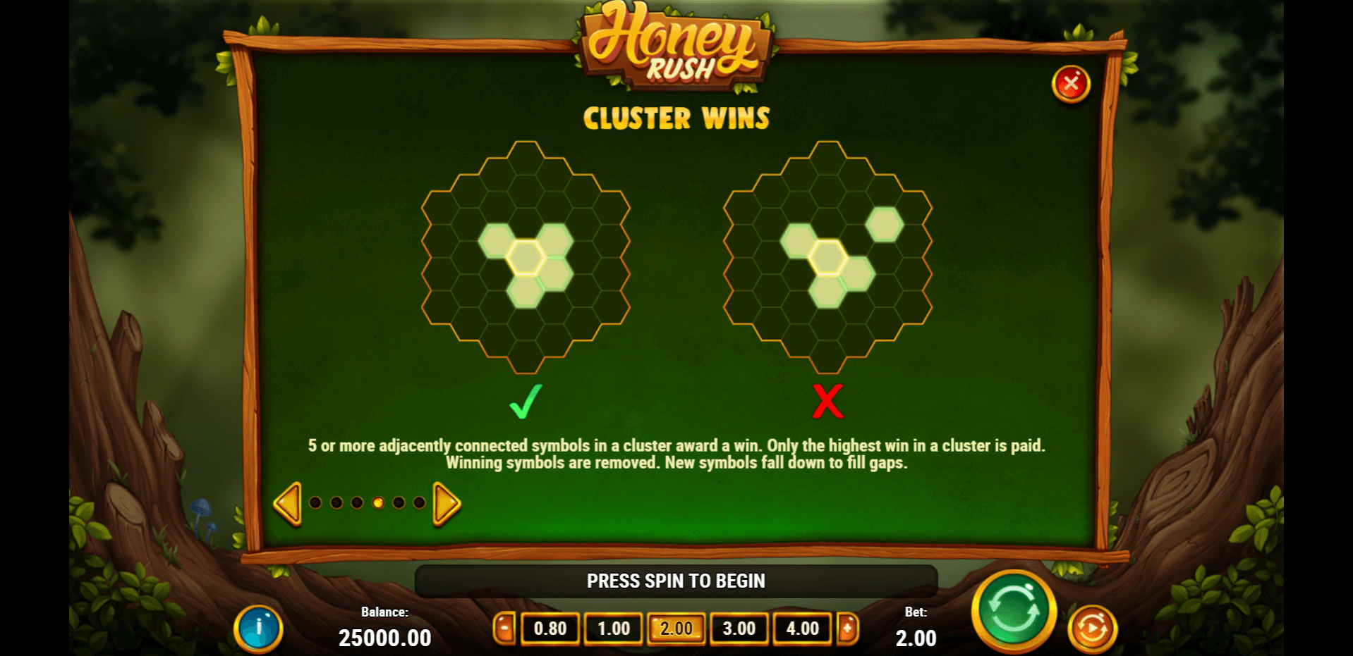 honey rush slot machine detail image 3