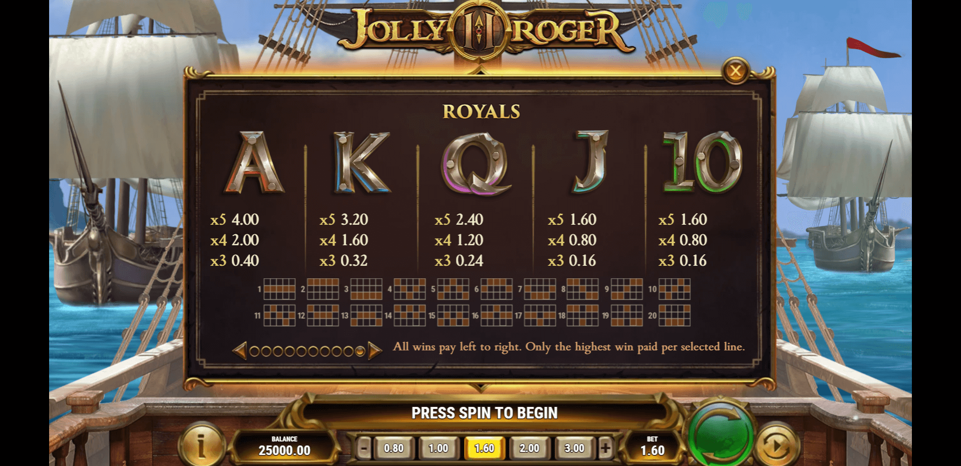 jolly roger 2 slot machine detail image 9