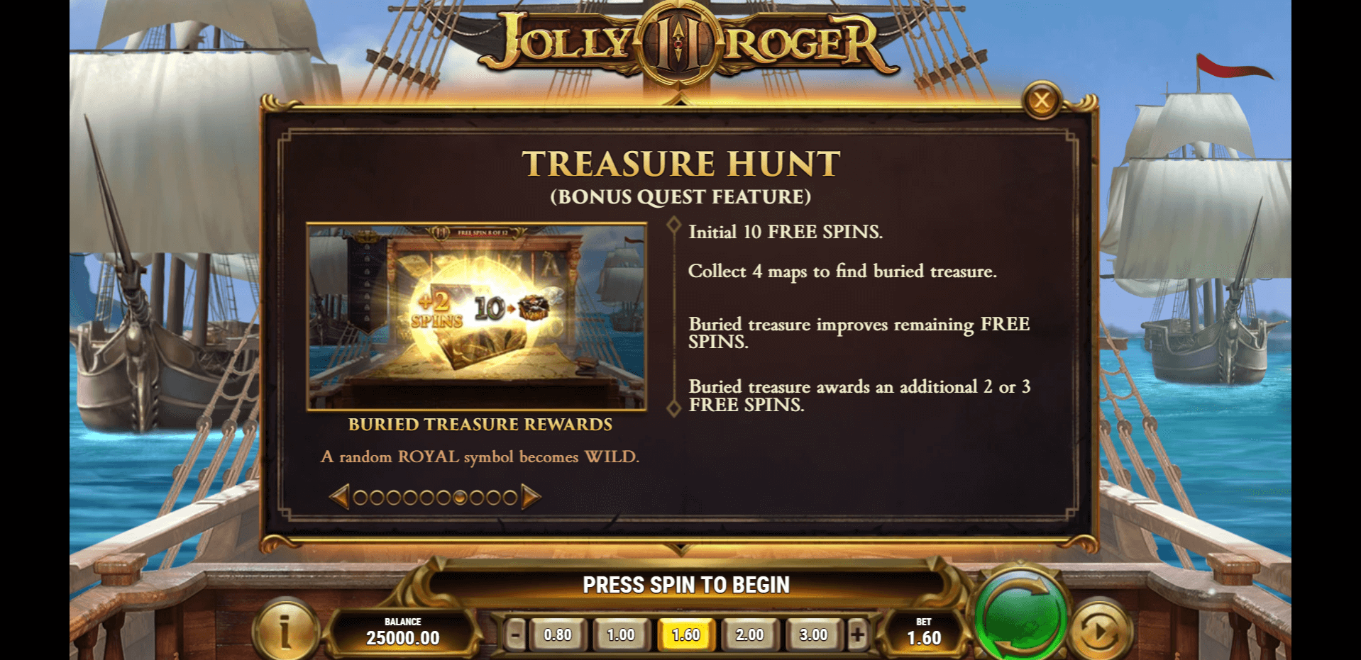 jolly roger 2 slot machine detail image 6
