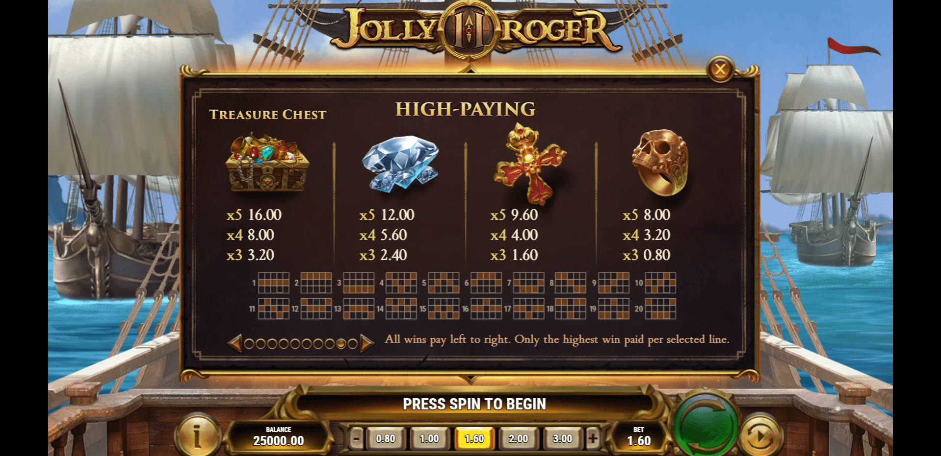 jolly roger 2 slot machine detail image 8