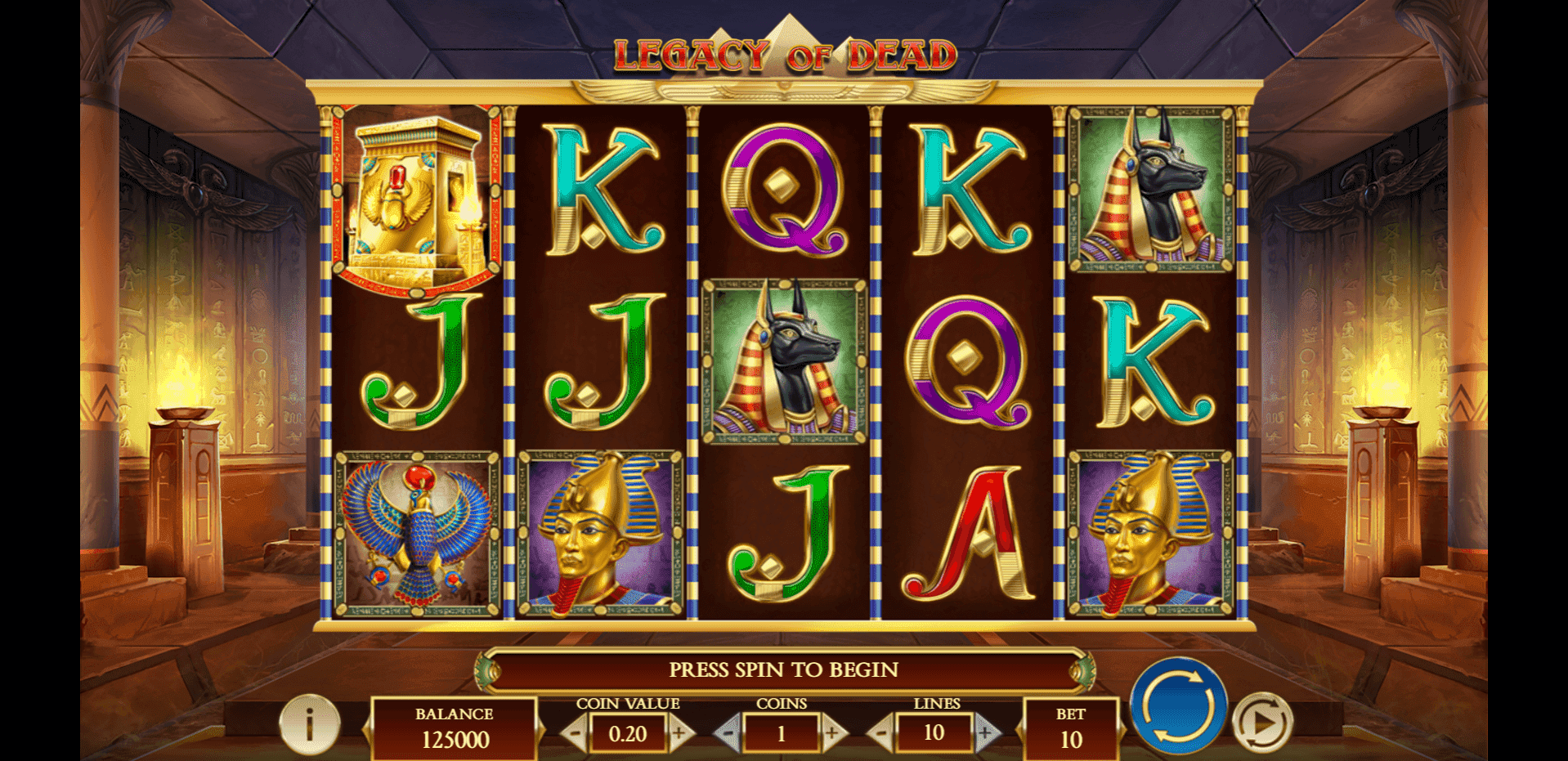 Legacy of Dead slot play free