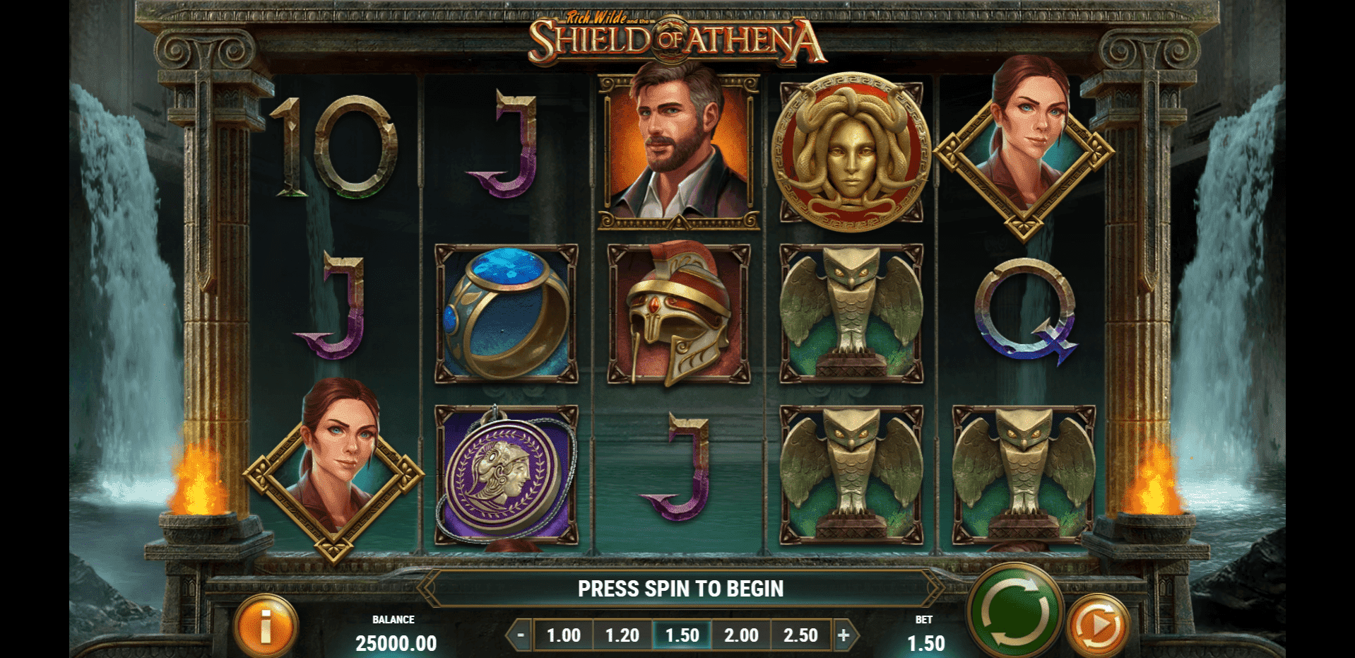 Rich Wilde and the Shield of Athena slot play free