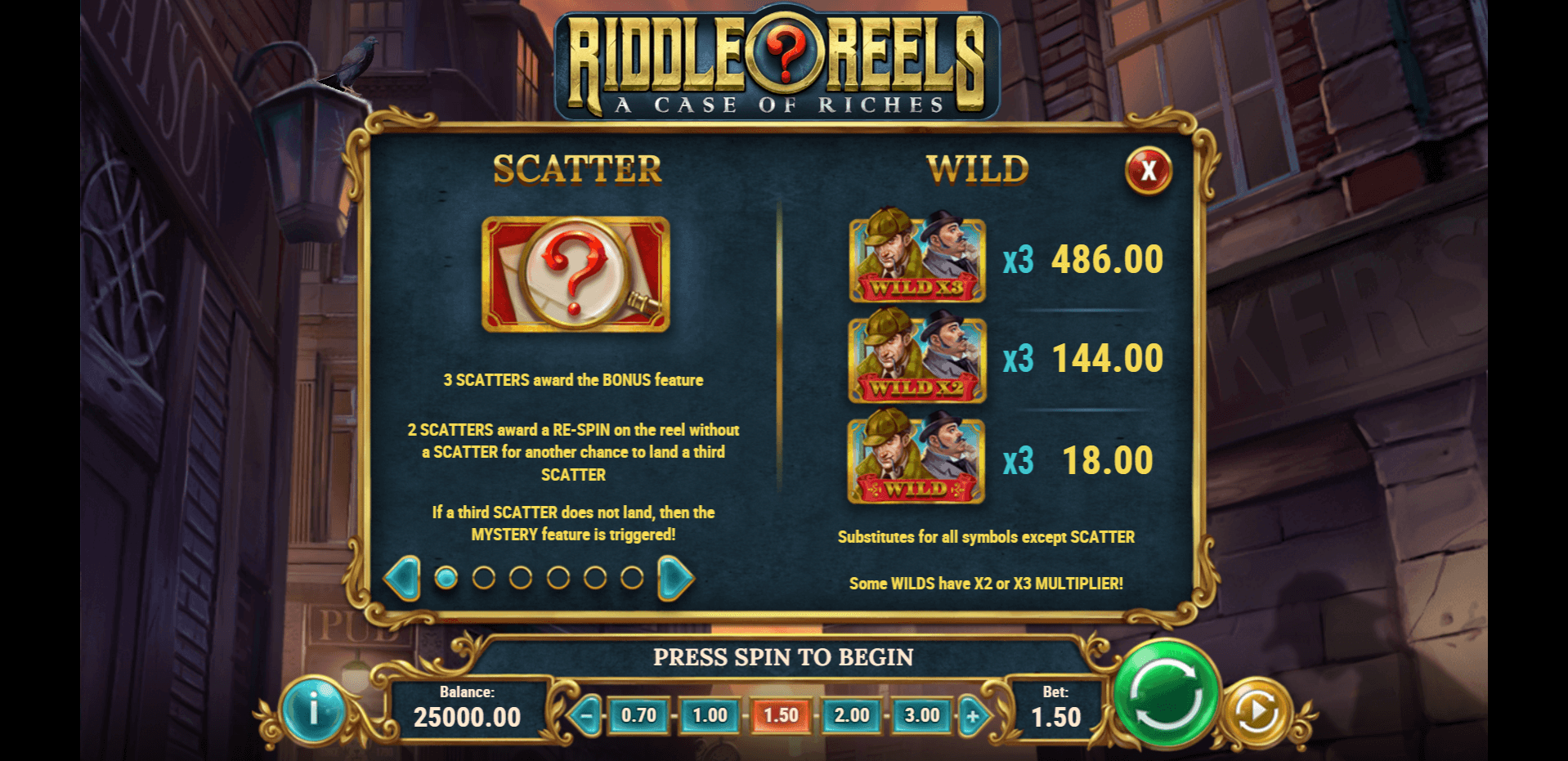 riddle reels slot machine detail image 0