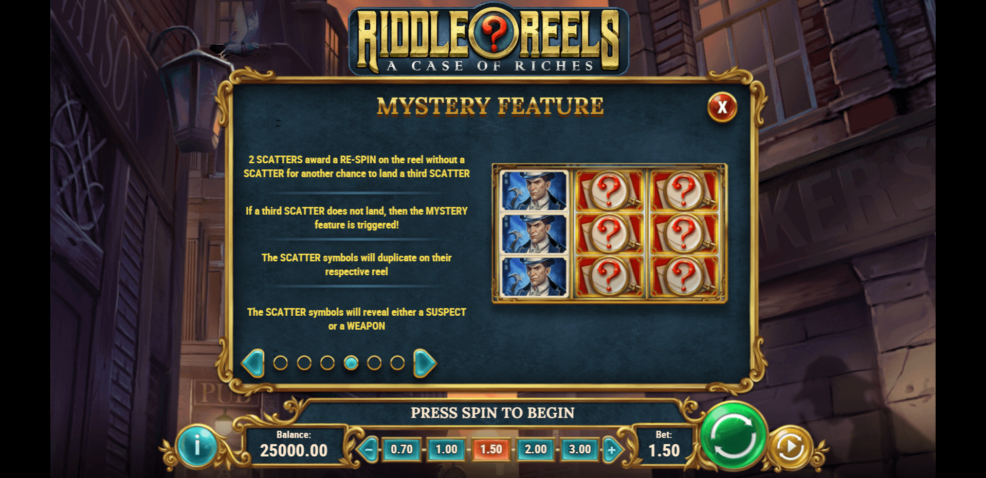 riddle reels slot machine detail image 3