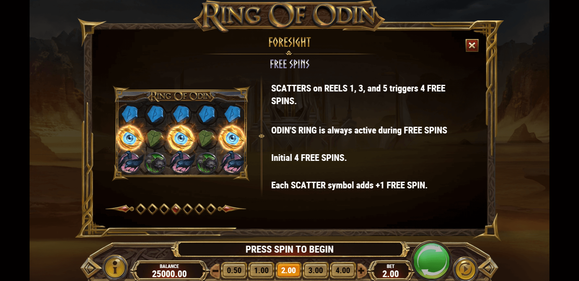 ring of odin slot machine detail image 3