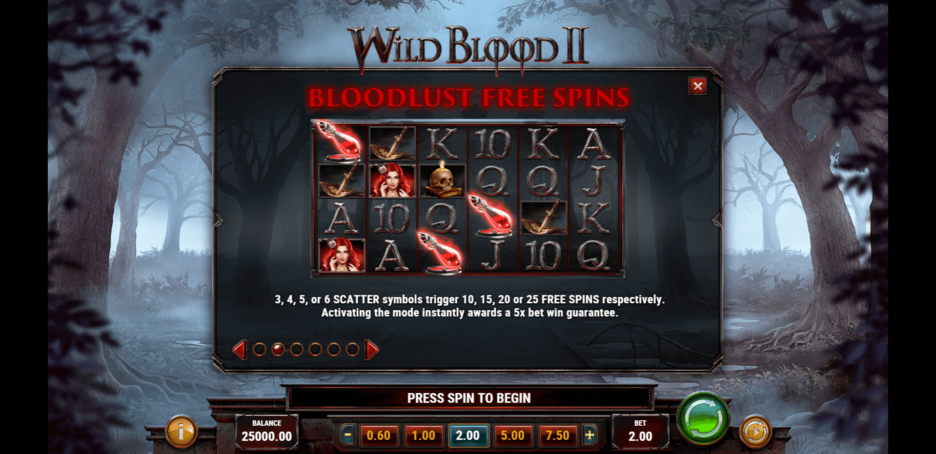 wild blood 2 slot machine detail image 1