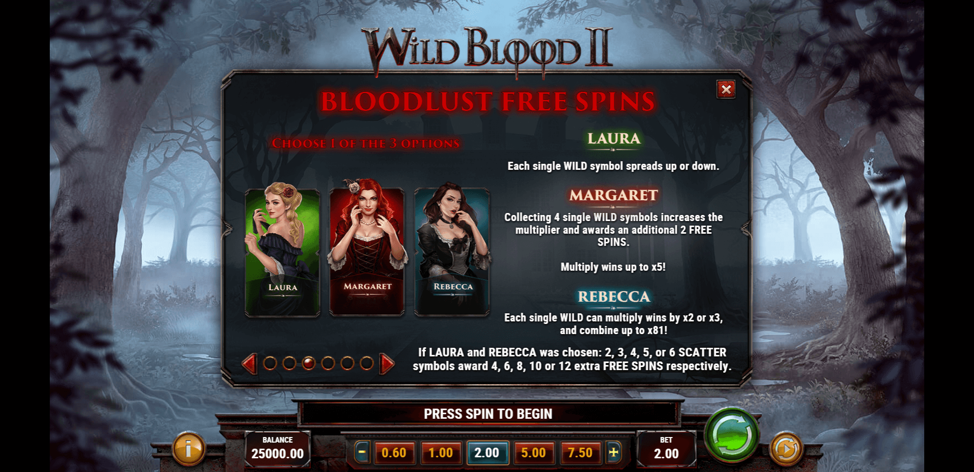 wild blood 2 slot machine detail image 2