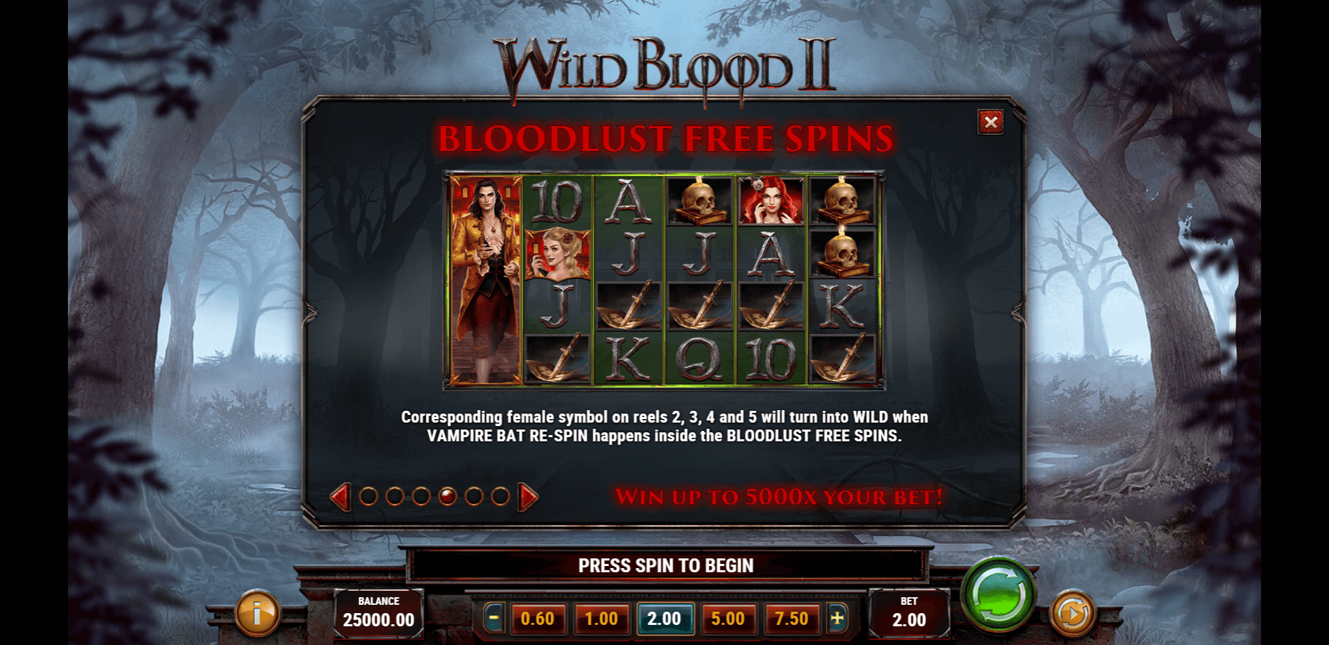 wild blood 2 slot machine detail image 3