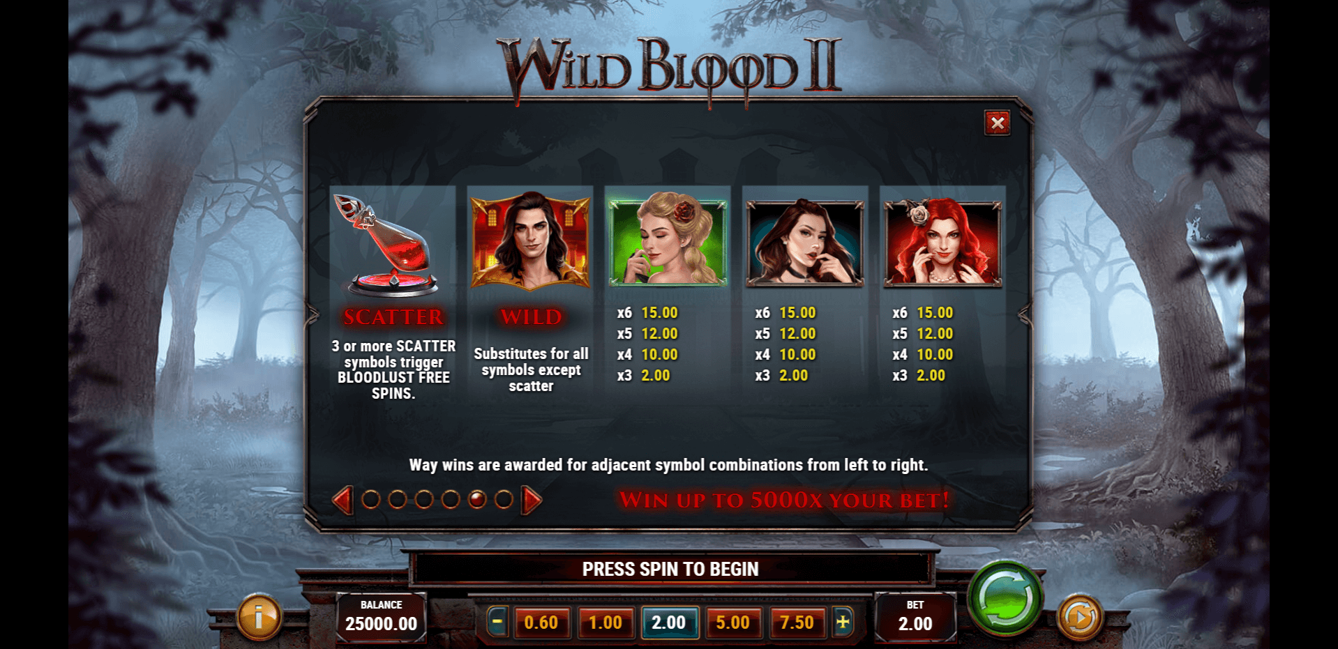wild blood 2 slot machine detail image 4