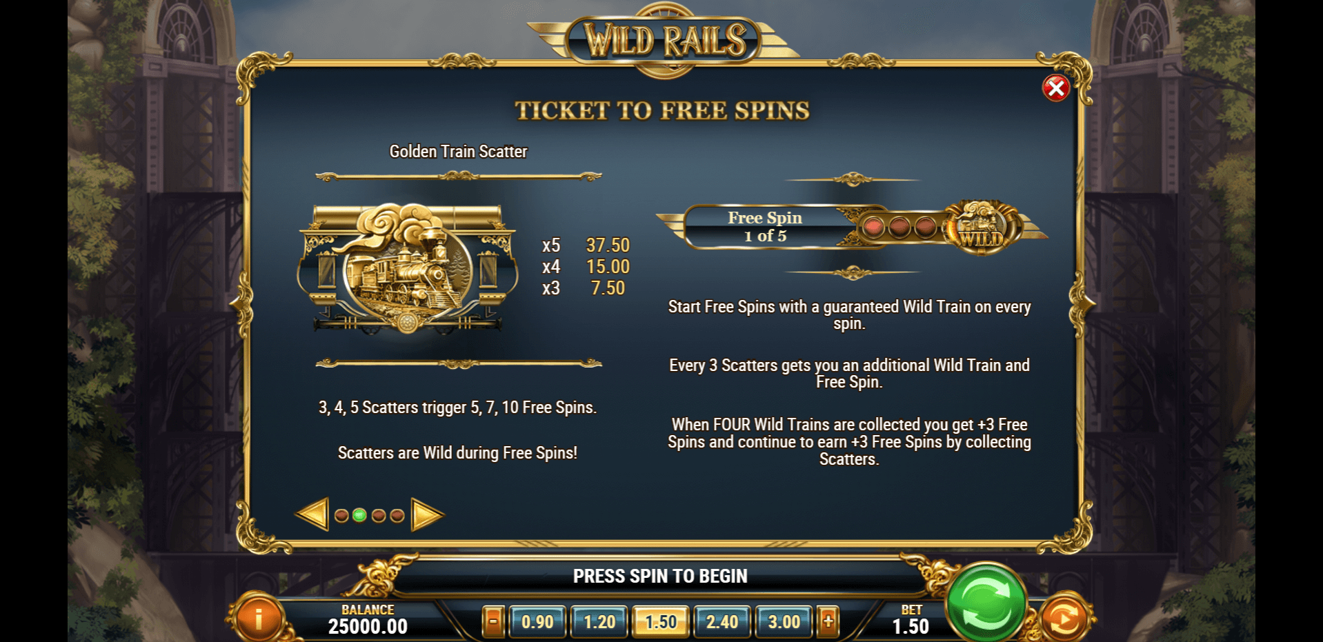 wild rails slot machine detail image 1