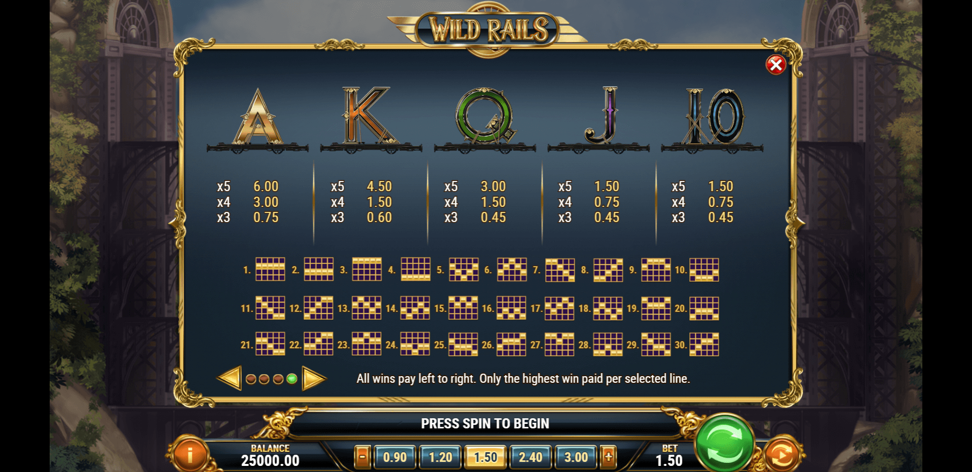 wild rails slot machine detail image 3