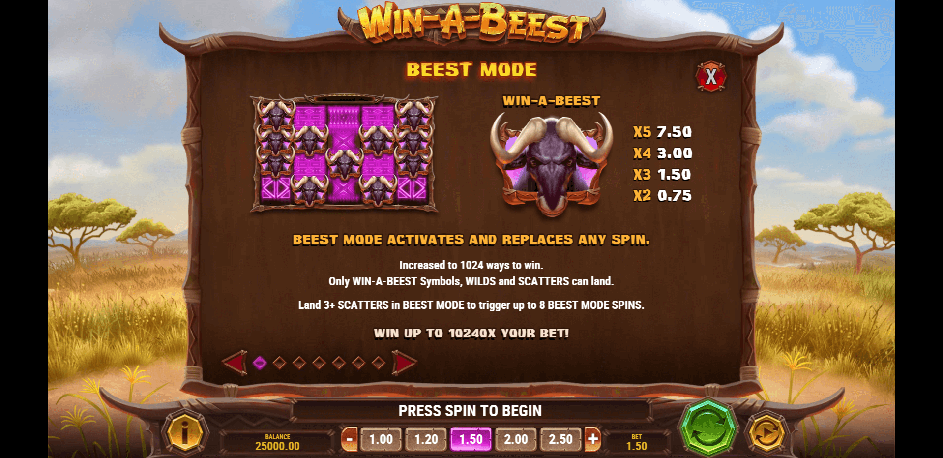 win a beest slot machine detail image 0