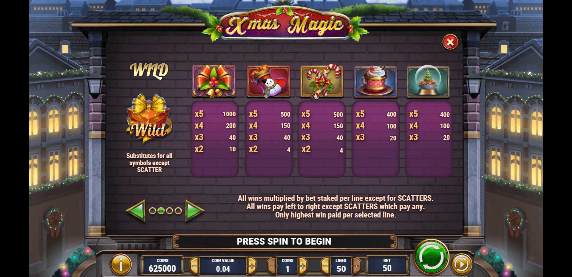 xmas magic slot machine detail image 1
