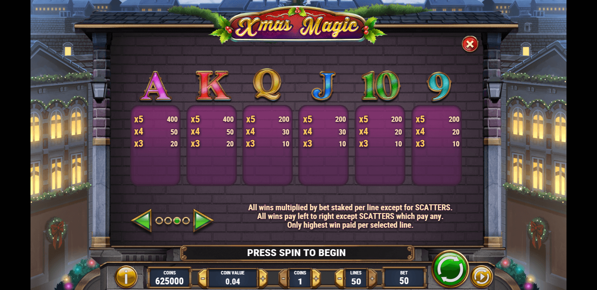 xmas magic slot machine detail image 2