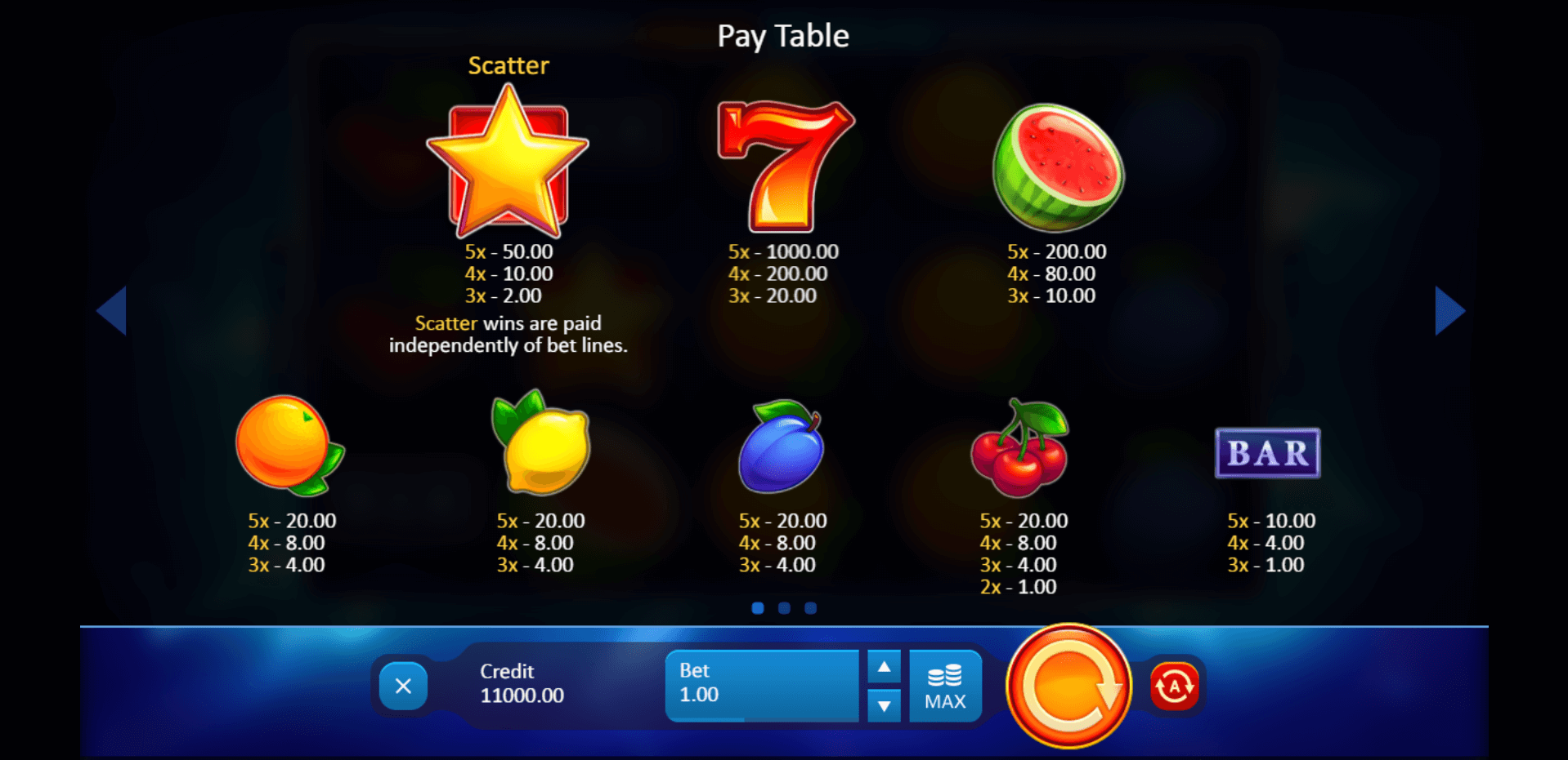 fruit xtreme slot machine detail image 2