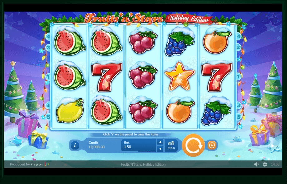 Fruits N Stars: Holiday Edition slot play free