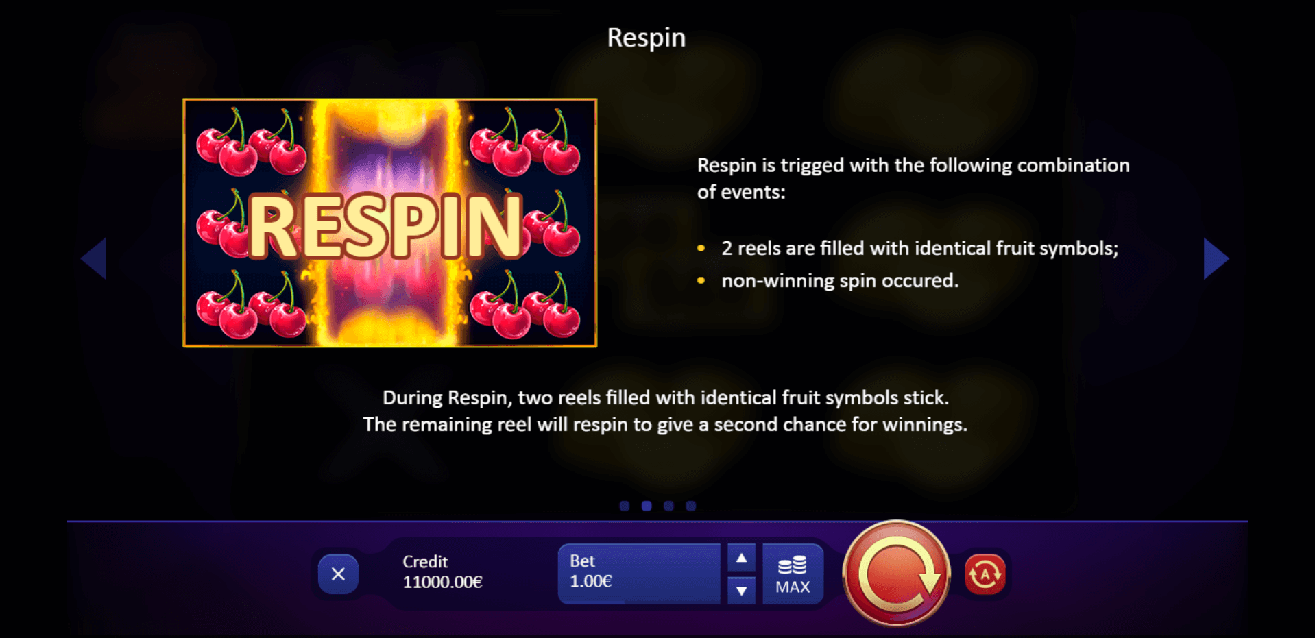 super burning wins respin slot machine detail image 1