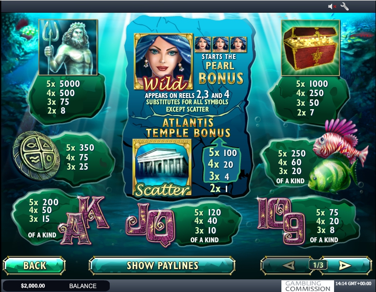 atlantis queen slot machine detail image 2