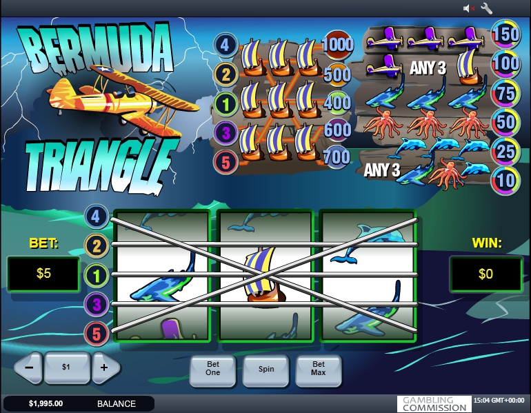 bermuda triangle slot machine detail image 0