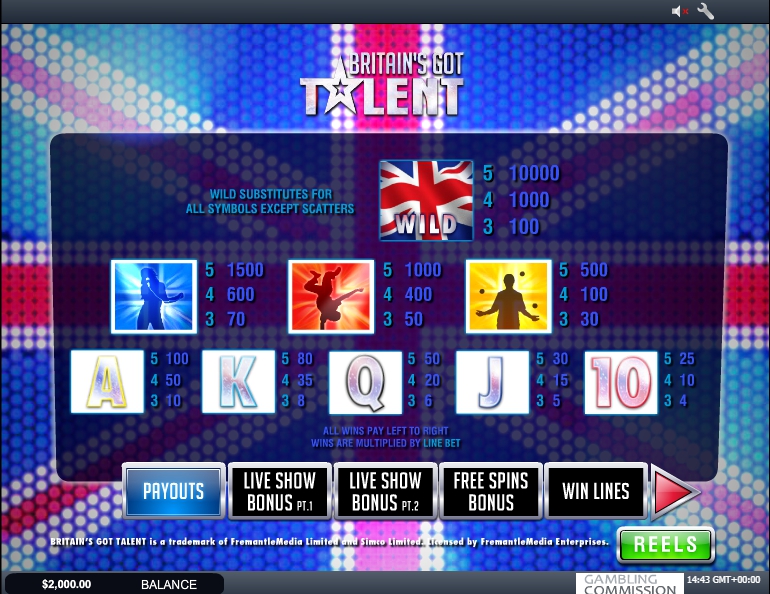 britains got talent slot machine detail image 4